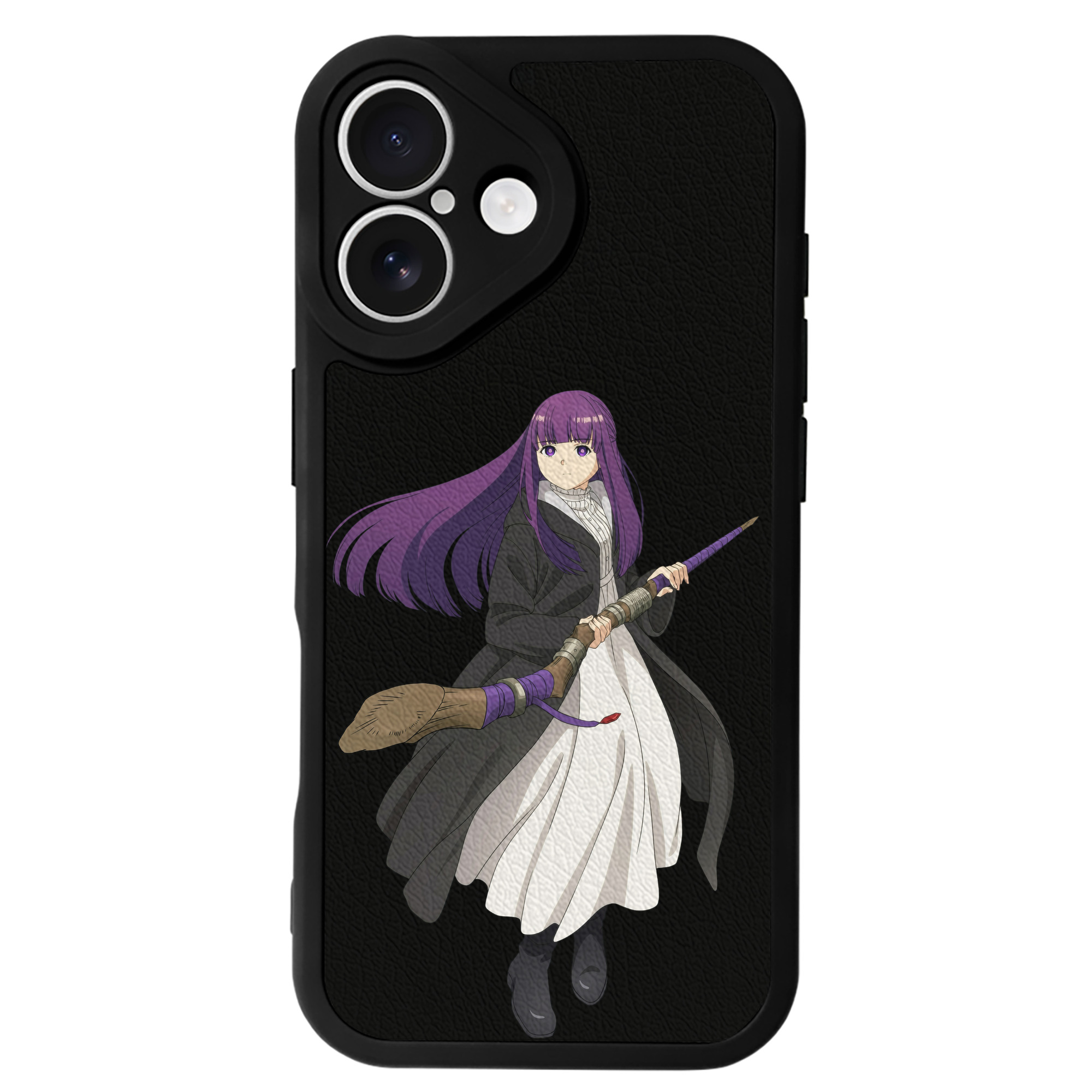 （画像用） 葬送のフリーレン Frieren 【iPhone 16シリーズ対応】シリコンスマホケース（レザー調） 材質：シリコン